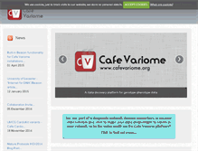 Tablet Screenshot of cafevariome.org
